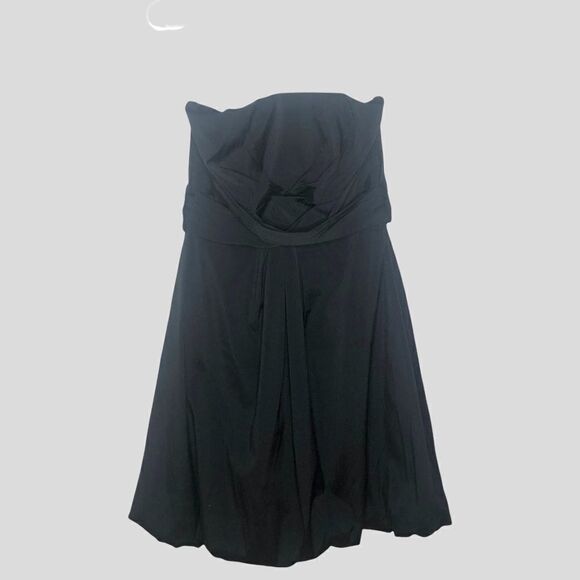 WHBM STRAPLESS BLACK Dress , Little Black Dress Size 10 - Picture 2 of 5